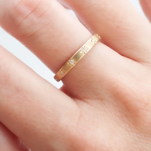 Sarah Swell Starry Sky Diamond Band / white gold - Picture 7 of 8